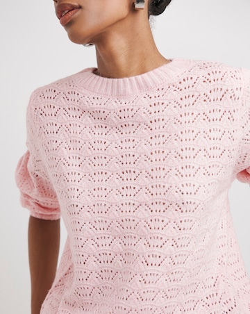 Open Stitch Crew Neck Jumper