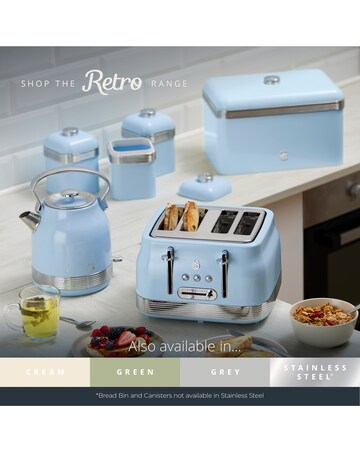 Swan Retro Revive 4 Slice Toaster Cream