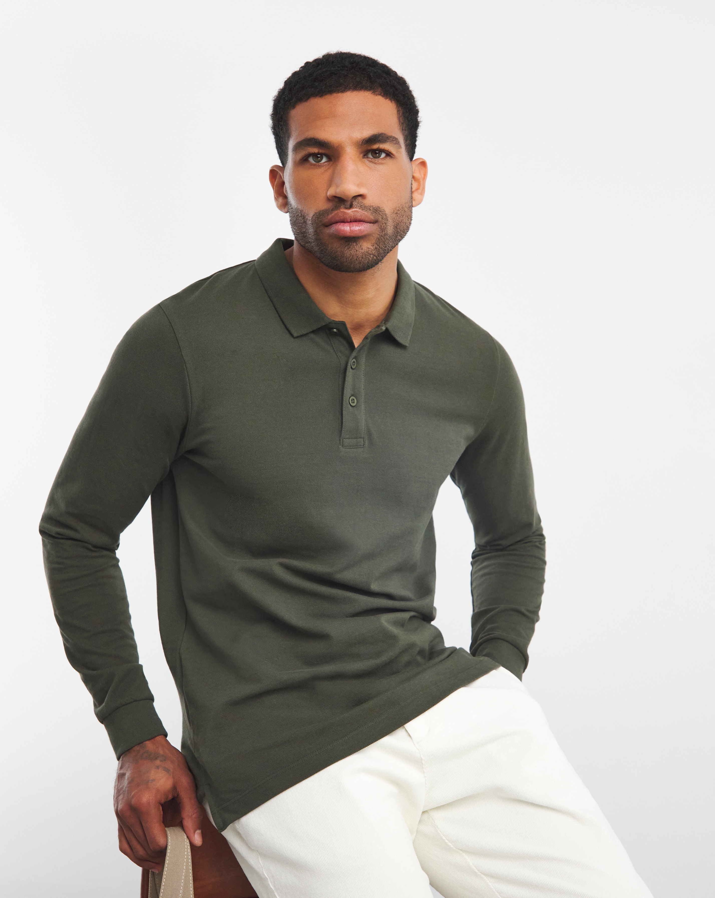 【SPERONE】Overfit Pique Long Sleeve Pique Fitted Long Sleeve (Unisex) – FITGEAR