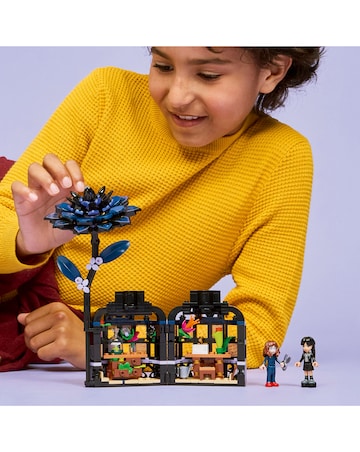 LEGO Wednesday Black Dahlia Flower Halloween Gift, Room Decor 76784