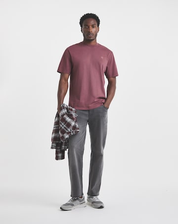 Union Garment Dyed T-Shirt- Burgundy