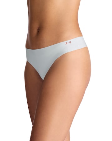 Under Armour 3 Pack Pure Stretch No Show Thong