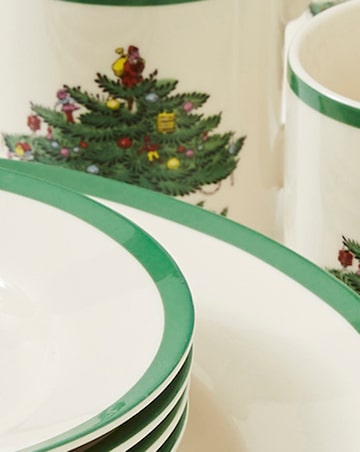 Spode Christmas Tree 12 Piece Dinner Set