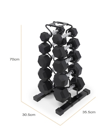 Marcy DBR-150 Dumbbell Set & Rack