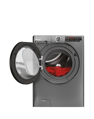 Hoover H-Wash 350 H3DPS4866TAMBR80 8+6kg Washer Dryer - Grey +installation