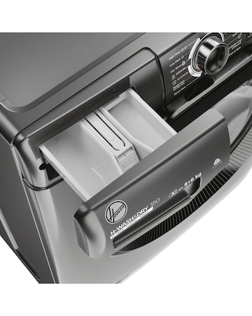Hoover H-Wash 350 H3DPS4866TAMBR80 8+6kg Washer Dryer - Grey +installation