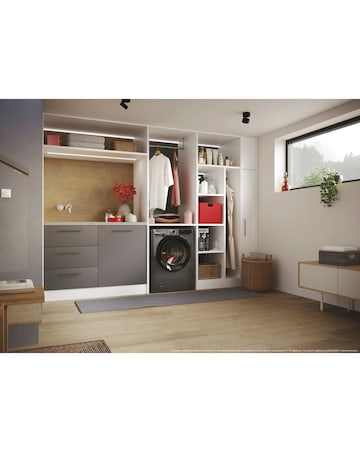 Hoover H-Wash 350 H3DPS4866TAMBR80 8+6kg Washer Dryer - Grey +installation