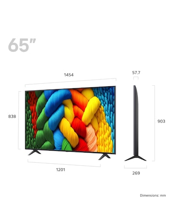 LG 65NANO80A6B 65in NanoCell AI 4K Smart TV