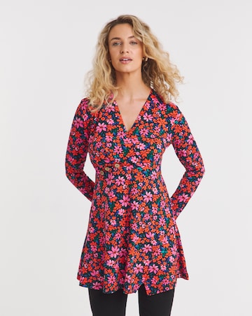 Joe Browns Floral Button Detail Jersey Tunic
