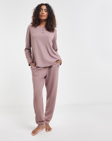 Supersoft Henley Waffle Pyjama Set