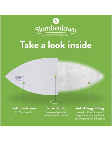 Slumberdown Anti Allergy Medium Support 4 Pack Pillows
