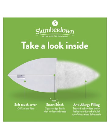 Slumberdown Anti Allergy Soft Support 4 Pack Pillows