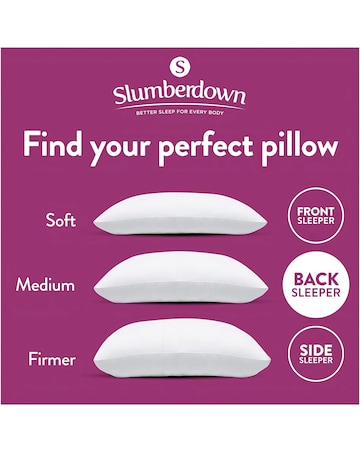 Slumberdown Feels Like Down Medium Support 4 Pack Pillows
