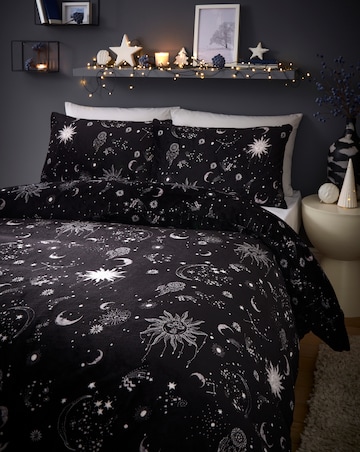 Moons & Stars Fleece Duvet Set