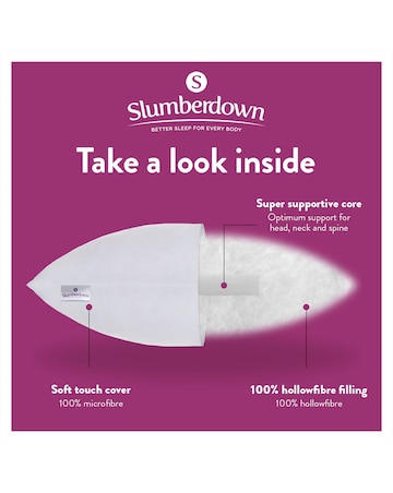 Slumberdown Super Support Feels Like Down 4 Pack Pillows