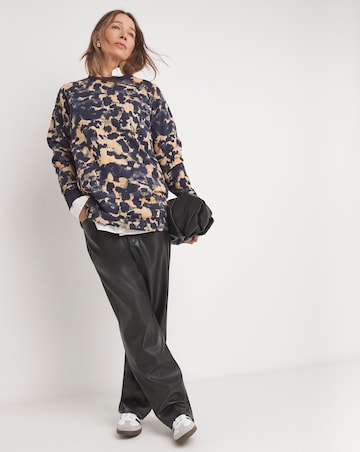 Print Classic Longline Sweatshirt