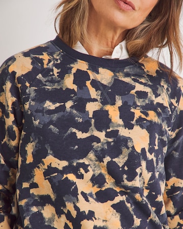 Print Classic Longline Sweatshirt