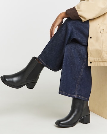 Lady Block Heel Chelsea Boots - Extra Wide Fit (EEE)