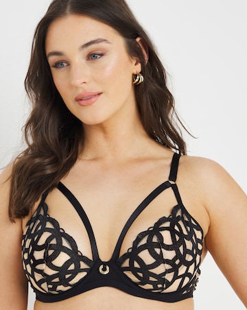 Luna Embroidery Plunge Bra