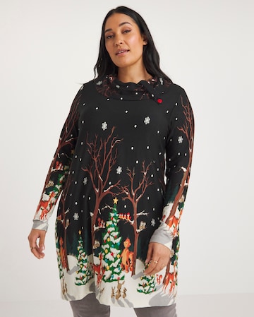 Joe Browns Black Winter Wonderland Christmas Tunic